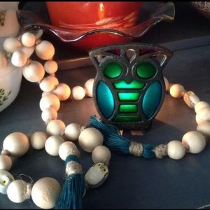 MCM iron owl napkin holder /decor